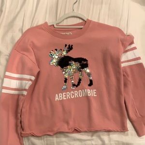 Pink Reversible Sequin Abercrombie Kids Sweater